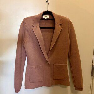 L'AGENCE Lacey Knit Blazer in Brown Size XS